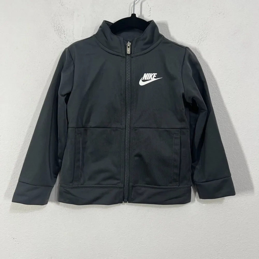 Nike Logo 2 Piece‎ Set Black Zip Jacket & Pant Tracksuit Toddler 24M Gray Baby